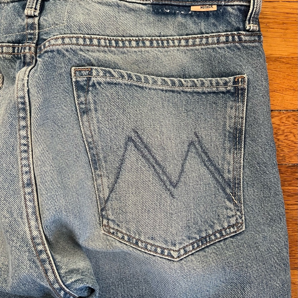 MOTHER jeans Light blue Relaxed Ditcher cropped 30 - Picture 3 of 9